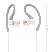 Koss KSC32iGry In-Ear Sport Clip Headphones, In-Line Microphone, Sweat Resist...