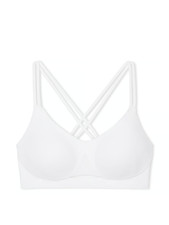 Victoria's Secret VS White MEDIUM DD Elevate Strappy-Comfort Sports Bra VS