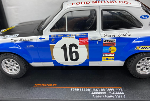 IXO 18RMC075D FORD ESCORT MK1 RS1600 SAFARI RALLY 1973 #16 1:18 - Picture 4 of 12