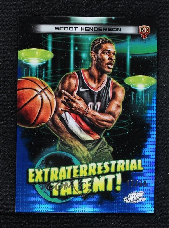 2023 Topps Cosmic Chrome Blue Moon Refractor 17/99 Scoot Henderson #ET-17 1bk5