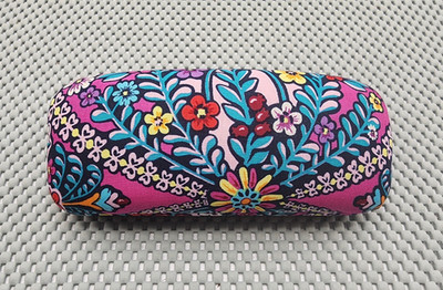 Vera Bradley Floral Eyeglass Case Hard Shell Fabric Clamshell Sunglass Holder