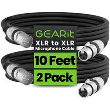 XLR Cables, Male to Female Microphone Cable 3-Pin Balanced Shielded Mixer XLR...