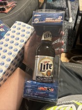 NASCAR Rusty Wallace 2 Miller Lite Bottle w/ 1:64 Stock Car Action Racing 2002