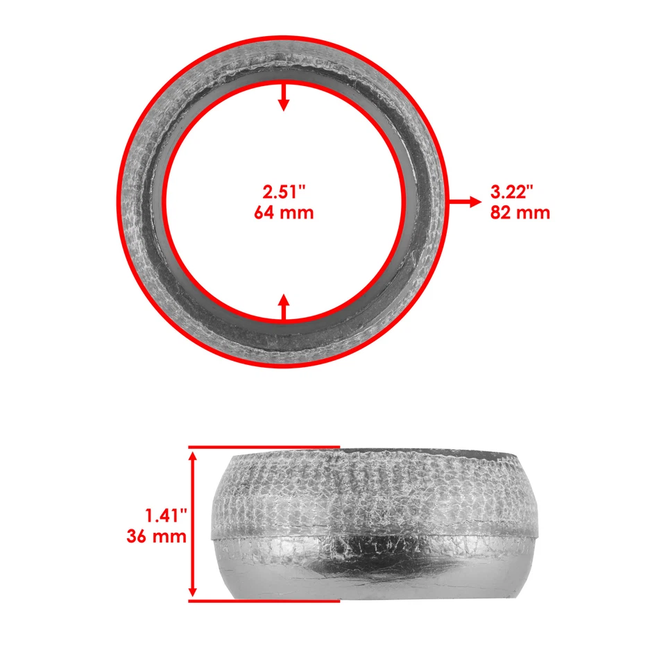 Junta Donut Sello 2.5" Esférico para Polaris Sportsman 850 Touring dirección asistida eléctrica 2011 Foto 2 de 4