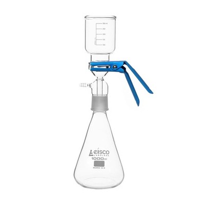 EISCO Filtration Assembly - 1000ml Flask, 300ml Funnel, 47mm Vacuum Base with...