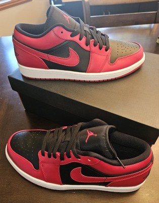 Jordan Air Jordan 1 Low Reverse Bred Gym Red/Black/White Men s Size 11