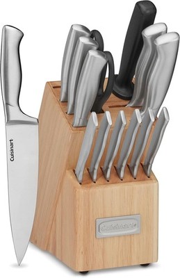 Cuisinart C77SS-15PK 15pc Cutlery Knife Set with Steel Blades (Used)