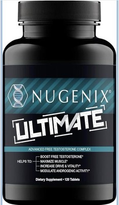 Nugenix Ultimate Testosterone Booster- 120 Tablets Exp 02/2028