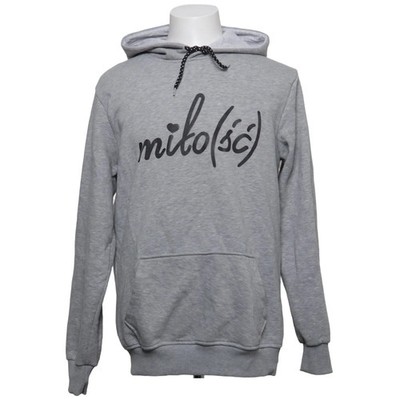 Bless, Kapuzenpullover, Größe: XXL, Grau, Baumwolle, Print, Sweat, Herren #UI4