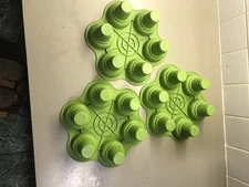 6 cavity 3D silicon cupcake mold Set of 3