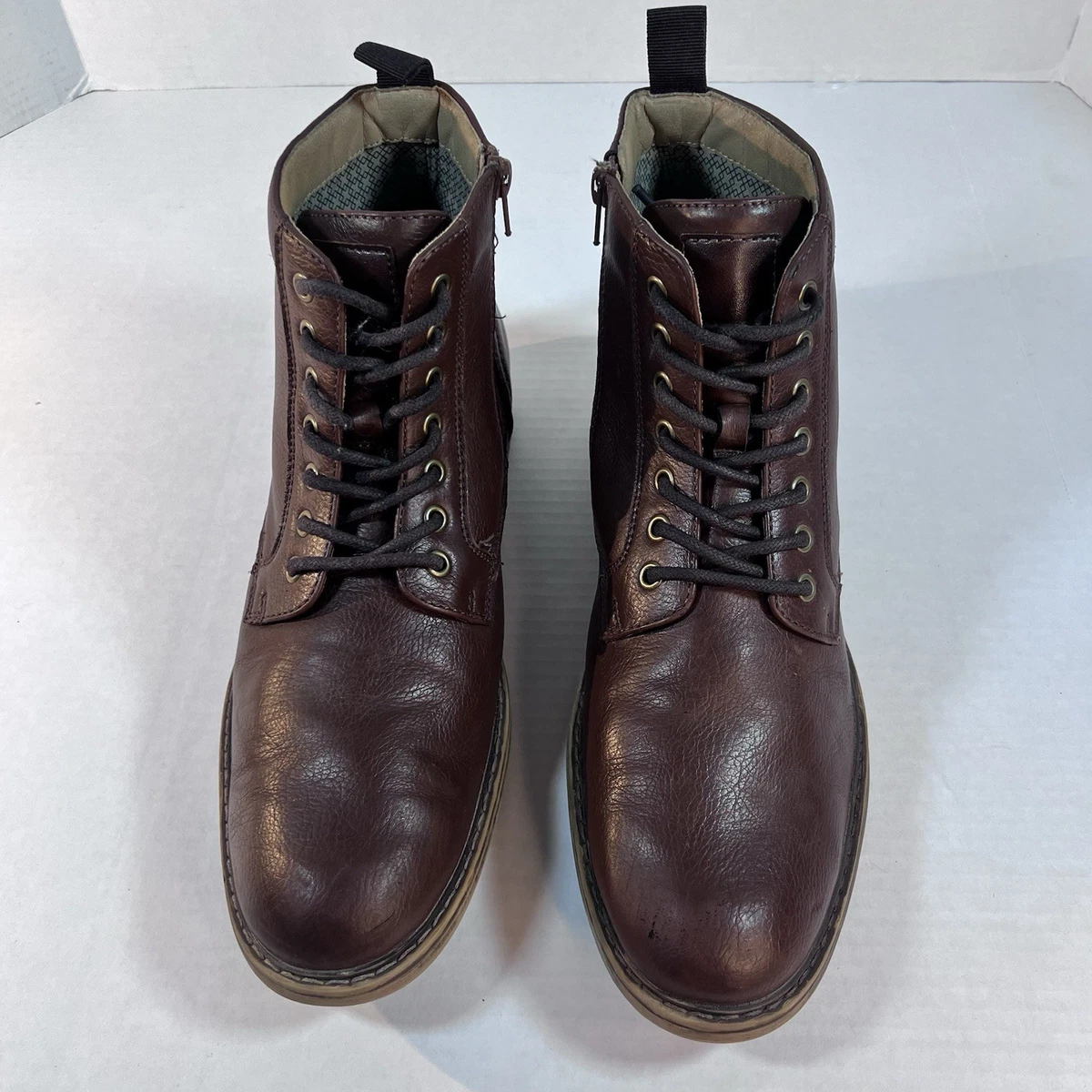 Crown Vintage Granville Brown Leather & Suede Chukka Boots Men’s 13M Side Zip Crown Vintage Casual boots for Men | Online Sale up to 20  main image 3