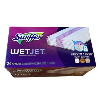 24 Count Swiffer WetJet Multi-Surface Mopping Pads Floor Cleaner Pads New Sealed