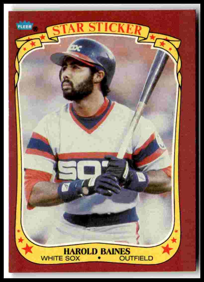 1986 Fleer Star Stickers #1 Harold Baines