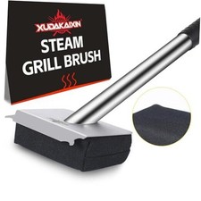 Steam Grill Brush Bristle Free, Ultra Safe  Efficient Grill Cleaner for Black