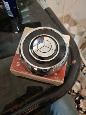 NOS 1960 61 FORD GALAXIE STEERING WHEEL HORN CAP BUTTON OEM C0AF-13A805-A FOMOCO