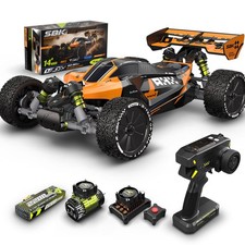 1:10 RC Car 40 MPH 4x4 Brushless Off-Road Buggy Orange Remote Control Truck