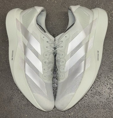 Adidas Adizero Evo SL Womens Size 12 Mens 11 Metallic Silver Crystal Jade