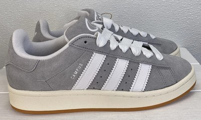Adidas Originals Campus 00's Mens Size 8 Grey Cloud White Suede Casual Sneakers
