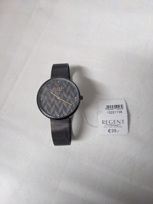 Regent Armbanduhr Herren Quarz 12221138 UVP 99   BA-570 Schwarz