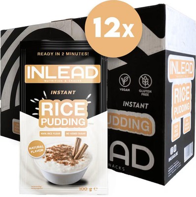 Inlead Instant Rice Pudding, 12 x 100 g, Natural