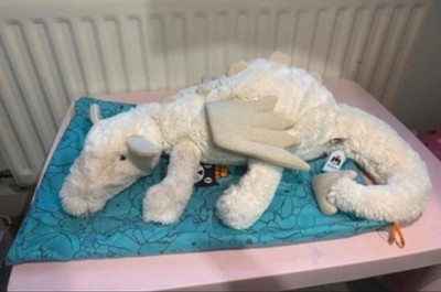 JELLYCAT ICH BIN RIESIGER SCHNEEDRACHE 66 CM BRANDNEU MIT ETIKETT ORIGINAL SNW1DD