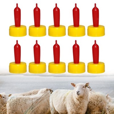 10 Stück Lamm Trinkflasche Nippel Milch Nippel Farm Animal Feeder Silikon für