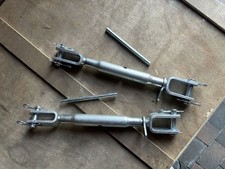 2x Unterlenker Stabilisator Hubstrebe M22x2,5mm  L: 370-480mm Hülse-200mm  b380