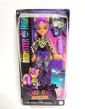 Bambola alla moda Monster High Scare-adise Island Clawdeen Wolf * scatola danneggiata