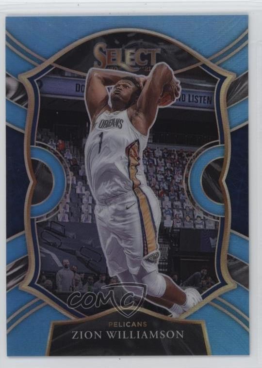 2020-21 Panini Select Concourse Light Blue Prizm 264/299 Zion Williamson #1 0q26