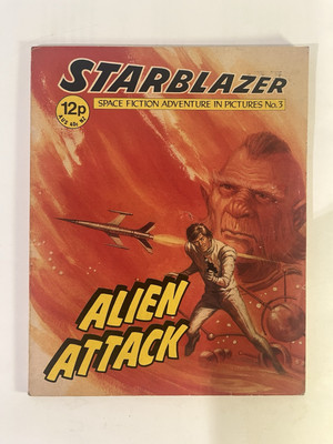 Starblazer Comic Book No 3 Alien Attack 1979 By D C Thomson (In Good Condition)