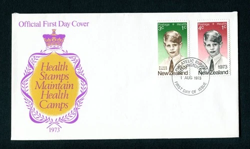 New Zealand 1973 Health. Prince Edward FDC, First day cover