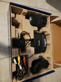 SEGA Genesis Classic Black Game Console with 81 Preloaded Games 
