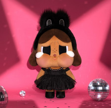 Authentic Pop Mart CRYBABY Shiny Shiny Plush Doll - Black NEW IN BOX