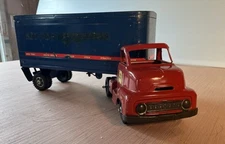 Vintage Buckeye  Toys  Red Star Express Lines-Semi Truck Trailer