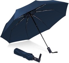 Windproof Travel Umbrella   Compact, Automatic Folding, Lightweight  Durable