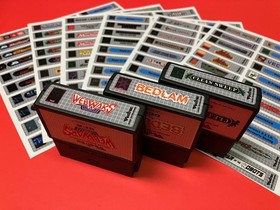 Vectrex Top End Labels For all 28 Game Stickers + 152 Extras-Homeb.