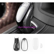 For Cadillac XT5 2017-2025 ABS Carbon Fiber Central Console Gear Shift Knob Trim