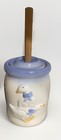 Vtg Goose Butter Churn Country Blue Ceramic Toilet Plunger Holder Cottagecor — photo 1