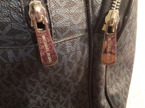 Blue Michael Kors Logo Print Backpack- Abbey - Picture 5 of 21