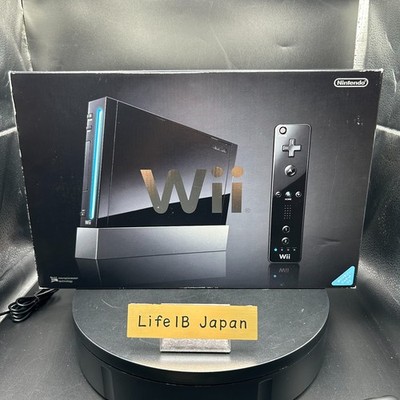 Wii Black Console Only Nintendo Replacement Works Great RVL