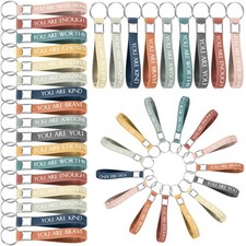 120 Pcs Inspirational Quote Bulk Key Chains Motivational Key Rings Appreciati...