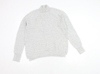 Artisan NY grauer Damenpullover mit Stehkragen, Größe L