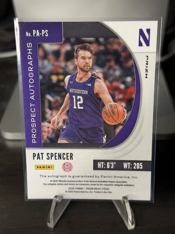 Panini Prizm Pat Spencer 2020-21 selecciones del draft prospecto autógrafos novato Foto 2 de 2