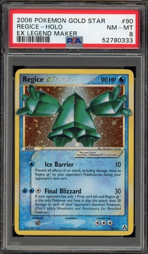 Regice ★ graded PSA 8 for sale on eBay