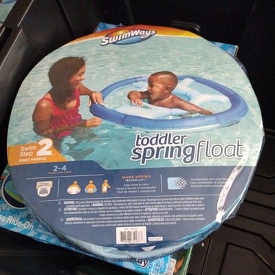 SwimWays Spring Float, Inflatable Floaty-Step 2 Toddler Ages 2-4 Years Blue