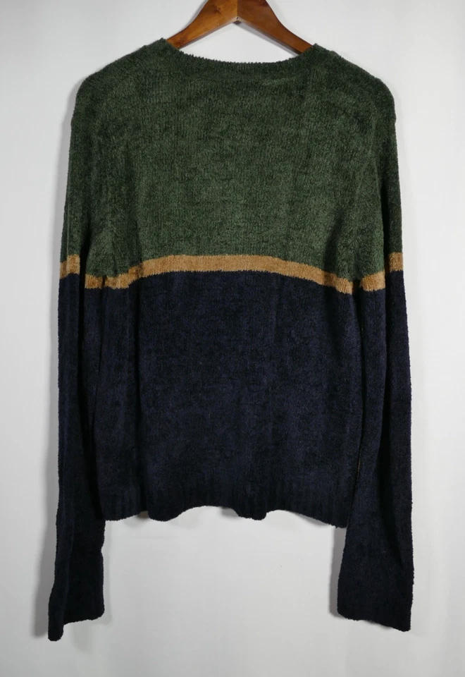 Suéter Fiorlini International Para Hombres Bloque de Color Talla XL Suave Heritage Grandpacore Foto 3 de 4