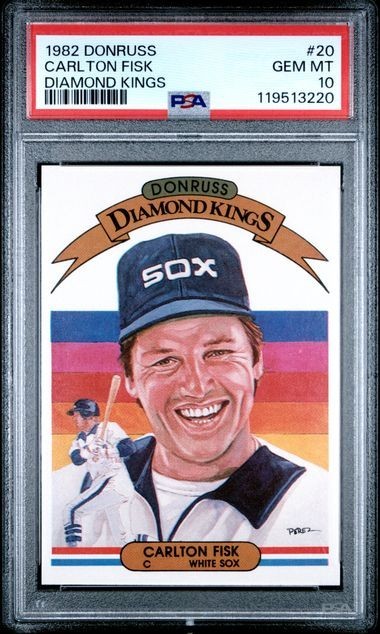 1982 Donruss - Diamond Kings Carlton Fisk #20 PSA 10