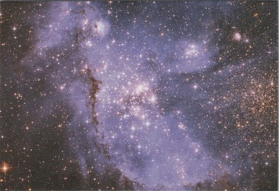 NASA NGC 346 Small Magellanic Cloud Stars Nebula Photochrome Postcard 2017