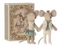 Maileg: Royal Twins in Box, Zwillinge kl. Bruder / Schwester, Prinz / Prinzessin