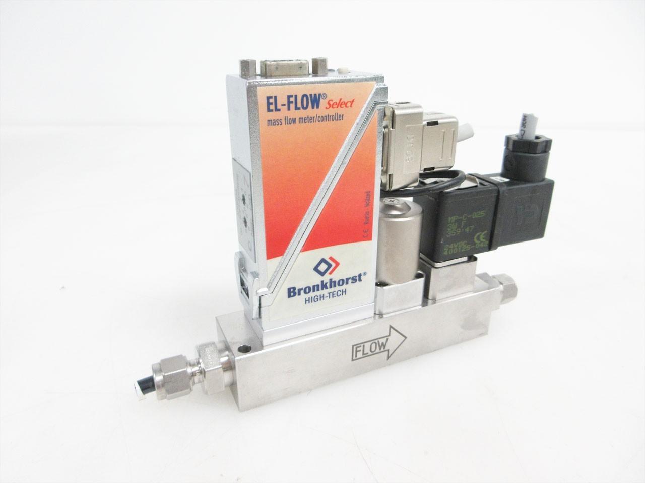BRONKHORST F-201CS-20K-PAD-39-V THERMAL MASS FLOW CONTROLLER MFC SHUTOFF VALVE V